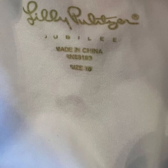 Pink and White Strapless Swimsuit - Picture 2 of 3